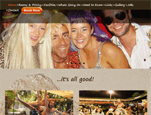 Tablet Screenshot of cablebeachbackpackers.com